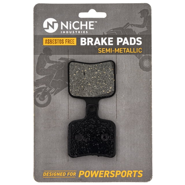 Niche Rear Brake Pad Set for Polaris RMK 800 Semi-Metallic Snowmobile 519-KPA2633D