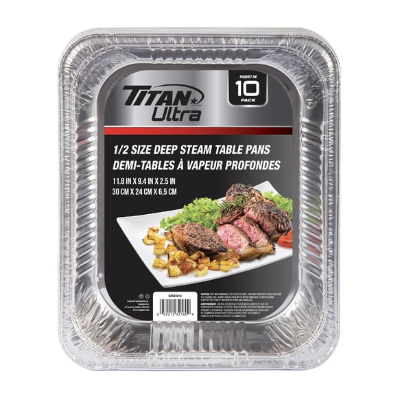 TITAN Ultra Plats de Table à Vapeur Profonds en Aluminium Format 1/2