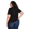 thumbnail image 3 of Lane Bryant Women's Plus Crew-Neck T-Shirt, 3 of 6