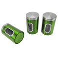 thumbnail image 3 of Bocaux de Rangement pour Aliments, Contenants de Rangement de Cuisine Durables et Portables en Acier Inoxydable Pratiques et Compacts pour Restaurant Rouge 3 Pcs, Vert 3 Pcs, Brun 3 Pcs, Couleur Acier Inoxydable 3 Pcs, 3 of 8