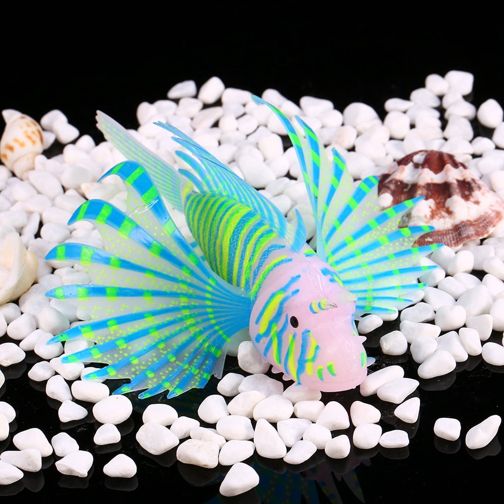 Fluorescence Fish Aquarium Ornaments,Fluorescence Fish Aquarium Ornaments D Artificial Silicone Fish Tank Decorations Aquarium Fish Tank Decorations Leading Edge Technology