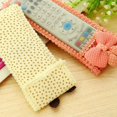 thumbnail image 1 of Remote controller case Air conditioner remote controller case TV remote controller cover Lace fabirc remote controller case Bowknot lace remote controller case, 1 of 9