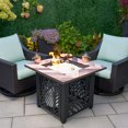 thumbnail image 2 of Endless Summer Darby Table de Foyer au Gaz LP Imprimée UV Carrée de 30 Pouces pour Extérieur, 2 of 12