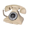 thumbnail image 2 of KLKCMS Audio Guest Book Wedding Phone Desk Telephone Recorder for Wedding Home Desk beige, 2 of 9