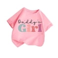 thumbnail image 1 of Économies d'Été! SROBPTY Garçons Filles T-Shirts à Manches Courtes Hauts, Été Garçons et T-Shirt à Col Rond à Manches Courtes pour Enfants Moyens et Grands Robe d'Été Décontractée à Demi-Manches Rose, 12 Ans, 1 of 3