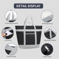 thumbnail image 4 of Insulated Cooler Bag, Reusable 40l Soft Cooler Bags, Cooler Leak Proof Portable Thermal Bags For Groceries Beach Black, 4 of 5