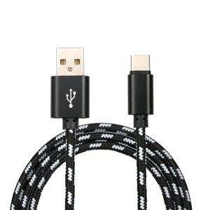 USB Type C Charger Cable Charging Data Cable Type-C Phone Cable Data Sync Nylon Braided