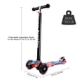 thumbnail image 2 of Trottinette Pliable pour Enfants Trottinette à 3 Roues avec Roues Lumineuses Trottinette à Propulsion pour Tout-Petits 3-8 Ans avec Hauteur Ajustable Trottinette Légère, 2 of 7