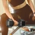 thumbnail image 2 of Soozier 2 x 50 lbs Dumbbells Weight Set for Home Gym Cardio Exercise, 2 of 10