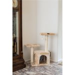 32 dans. Arbre de chat classique et n°44; Beige