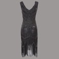 thumbnail image 1 of Gspmoly Robe pour Femmes, Grande Taille Vintage Années 1920 à Franges, Superbe Robe de Soirée Cocktail, Robes de Soirée pour Femmes jusqu'à 60 % de Rabais, 1 of 4