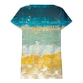 thumbnail image 4 of Blouses à Manches Courtes pour Femmes Femmes Décontracté Imprimé Manches Courtes Col Rond Chandail Blouse T-Shirt Hauts Femmes Hauts à Manches Courtes Femmes Blouse à Manches Courtes Hauts à Manches Courtes pour Femmes, 4 of 5