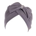 thumbnail image 2 of Cancer Head Hat Cap Ethnic Bohemian Bowknot Braid Hair Cover Wrap Turban Headwear Turban Cap, 2 of 3