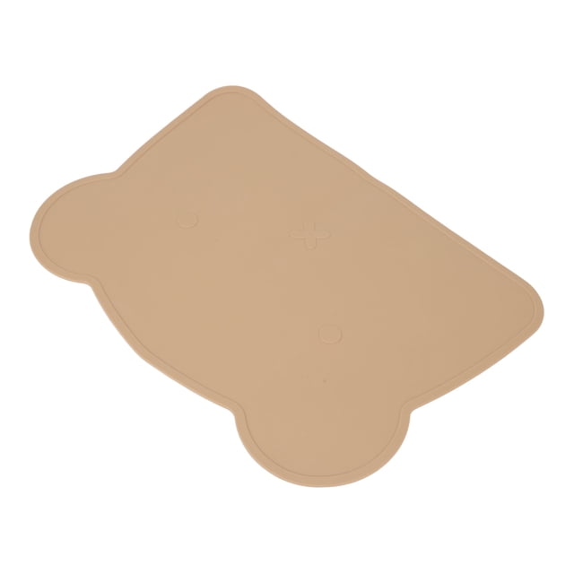 Silicone Placemats For Dining Table, Washable Easy Clean Plate Mat Bear Placemat For Baby Kids Children Dinner