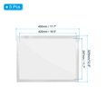 thumbnail image 2 of Unique Bargains 12"x17" Magnetic Display Frame A3 Adhesive Magnetic Sign Holder Silver 5 Pack, 2 of 5