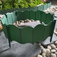 thumbnail image 4 of Nsxcdh Garden Edging Board Set 10pc Plastic Green White Black 6.3x5.5in Modular Easy Install Lawn Flowerbed Border Home Pretty Garden Hose Final Markdowns, 4 of 6