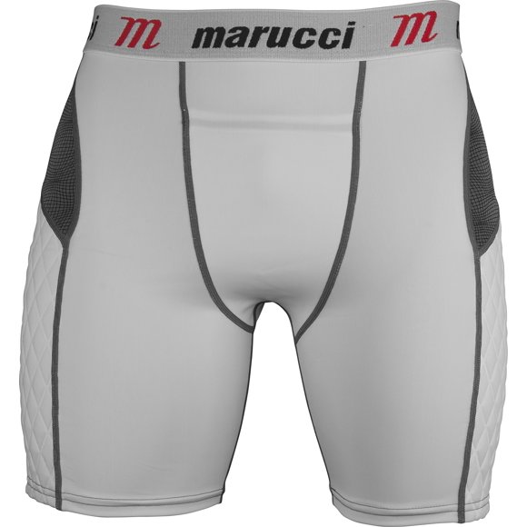 Marucci Adult Elite Padded Slider Shorts, Medium, White
