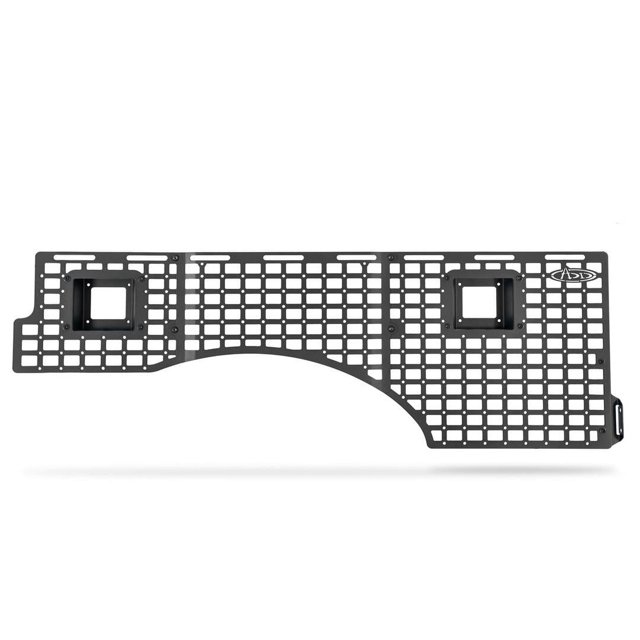 Addictive Desert Designs Molle Cargo Panel AC1903301NA Bed Mount; Driver Passenger Side Full Set; Bolt-On; Flush Mount; Powder Coated; Hammer Black; Steel