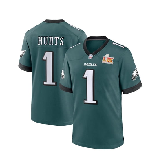 Eagles 26Saquon Barkley #1 Hurts Jersey NFL Super Bowl Embroidered Football Jersey