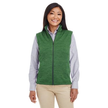 Devon & Jones Ladies' Newbury MÃ©lange&nbsp;Fleece Vest