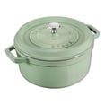 thumbnail image 1 of STAUB La Cocotte 6.75 L Cast Iron Round Cocotte, Sage, 1 of 7