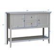thumbnail image 3 of Costway Sideboard Buffet Table Wooden Console Table w/ Drawers & Cabinets Gray, 3 of 10