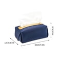 thumbnail image 1 of Dustbins and Waste Baskets Tissue Box Cover, Rectangular Modern Decorative Leather Tissue Box Case Organizer For Vanity Countertop, Night Stands, Livingroom,Office, Car Automotive, 1 of 5