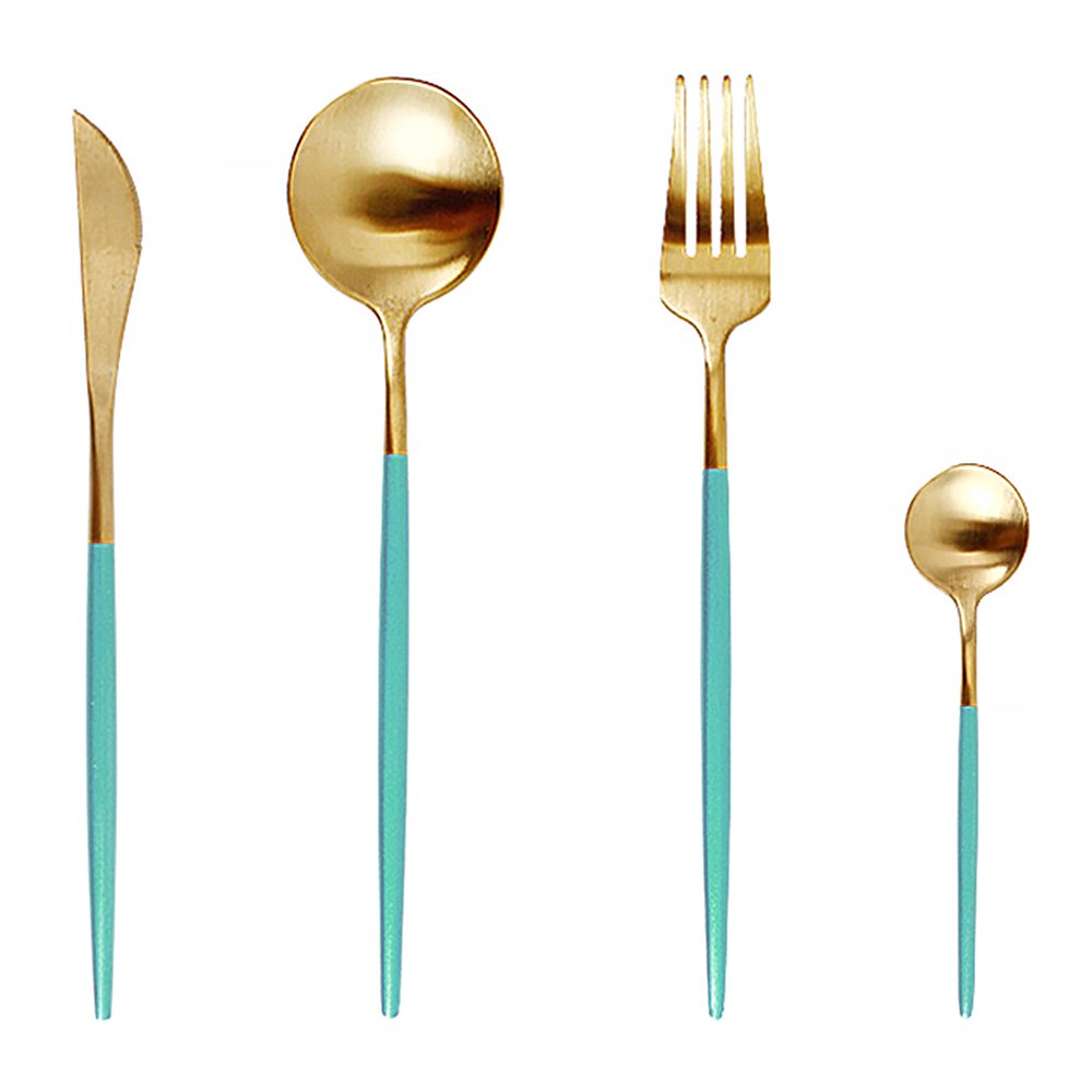 MesaSe Tableware Set Stainless Steel Cutlery Set Dinnerware Kitchen Fork Spoon Knife Set Dining Utensils