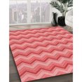 thumbnail image 3 of Ahgly Company Machine Washable Indoor Rectangle Transitional Light Coral Pink Area Rugs, 5' x 7', 3 of 7