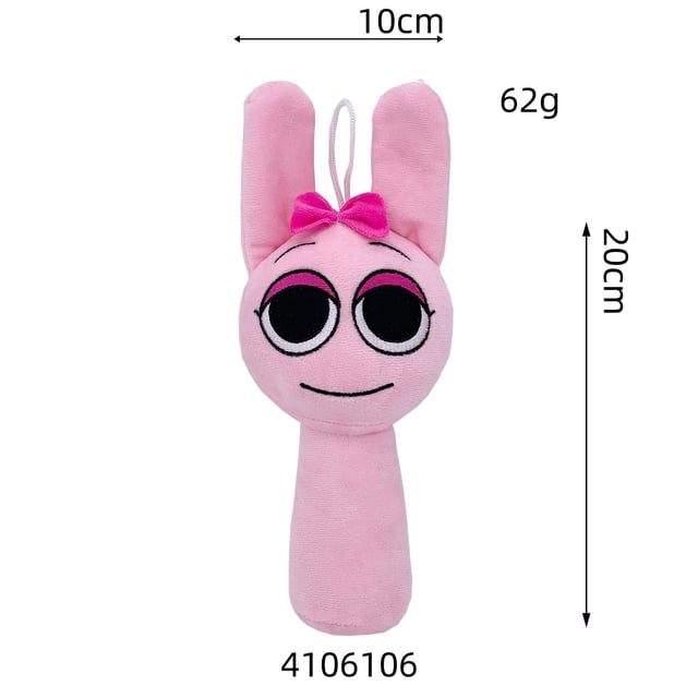 Jouets en Peluche Sprunki Liés au Jeu Rose