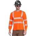 thumbnail image 1 of AYKRM Safety High Visibility Long Sleeve Construction Work Shirts Class 3 Workwear | Hi Vis Shirt (6XL, Orange), 1 of 4