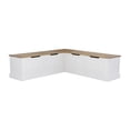 thumbnail image 1 of Thurman Backless Two-Tone Breakfast Nook, 1 of 8