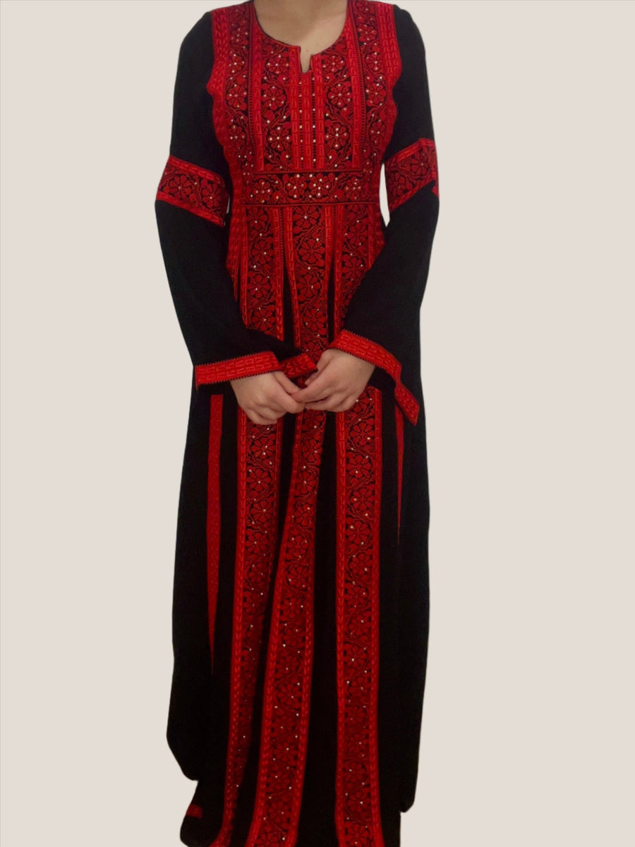 The Traditional Tatreez Embroidered Palestinian Thobe
