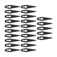 thumbnail image 3 of Plastic Trimming Blade, 25PCS Lawn Mower Replacement Blades Lightweight  For Garden Devices Black, 3 of 8