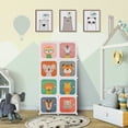thumbnail image 2 of Costway Garde-Robe pour Enfants à 8 Cubes Commode pour Bébé Armoire de Chambre Penderie pour Vêtements avec Portes, 2 of 10