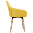 thumbnail image 2 of vidaXL Dining Chairs 2 pcs Yellow Fabric, 2 of 4