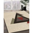 thumbnail image 3 of Ahgly Company Tapis d'Intérieur Lavable en Machine Carré Beige Blé Transitionnel, 5 Pieds Carré, 3 of 7