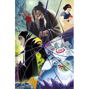 Disney VIllains - Collage Wall Poster, 22.375" x 34"