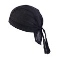 thumbnail image 3 of Comfortable Cotton Pirate Caps Headband Breathable Head Wrap Black, 3 of 8