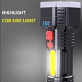 thumbnail image 4 of Qocolhg LED Flashlight, High Lumen Handheld Light, Waterproof, 1500ft Long Beam, Zoomable Flashlight for Home Outdoor Hiking Camping, Camping Essentials, 4 of 7