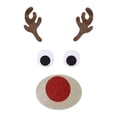 thumbnail image 4 of Transemion Festive Décor Christmas Window Sticker With Adorable Cute Cloth Christmas Window Stickers Door Decal Elk head 5Set, 4 of 6
