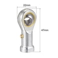 thumbnail image 2 of Uxcell Rod End Self-lubricated Left Hand Female Thread 8mm, 2 of 6