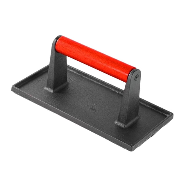 jifeng Presse à Burgers en Fonte Robuste Facile à Transporter pour Grils de BBQ Cuisson Rectangulaire