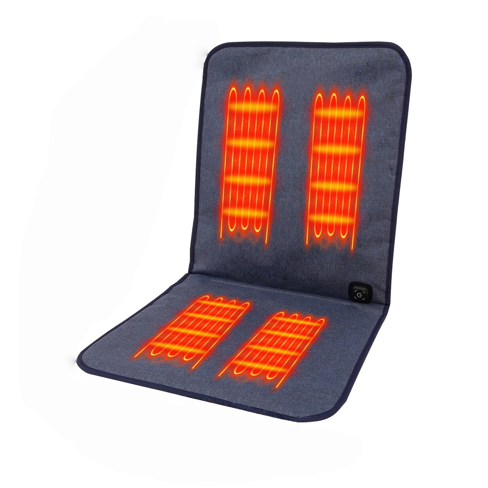 Portable Heating Cushion With Back Support For Home Seat Comfort And Universal Size Design Cushioned Seating For Living Room And Bedroom