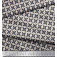 thumbnail image 3 of Soimoi Crepe Silk Fabric Dot & Floral Small Print Fabric by The Yard 42 Inch Wide, 3 of 3