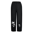 thumbnail image 3 of Birdeem Pantalon Ample Longueur Complète pour Femmes, Mode Décontractée avec Poches Imprimées, 3 of 5
