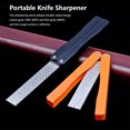 thumbnail image 2 of Sharpener Double Sided Portable Mini Foldable Sharpening Stone Kitchen Handheld Whetstone Household Tools Home for Hiking Orange, 2 of 9