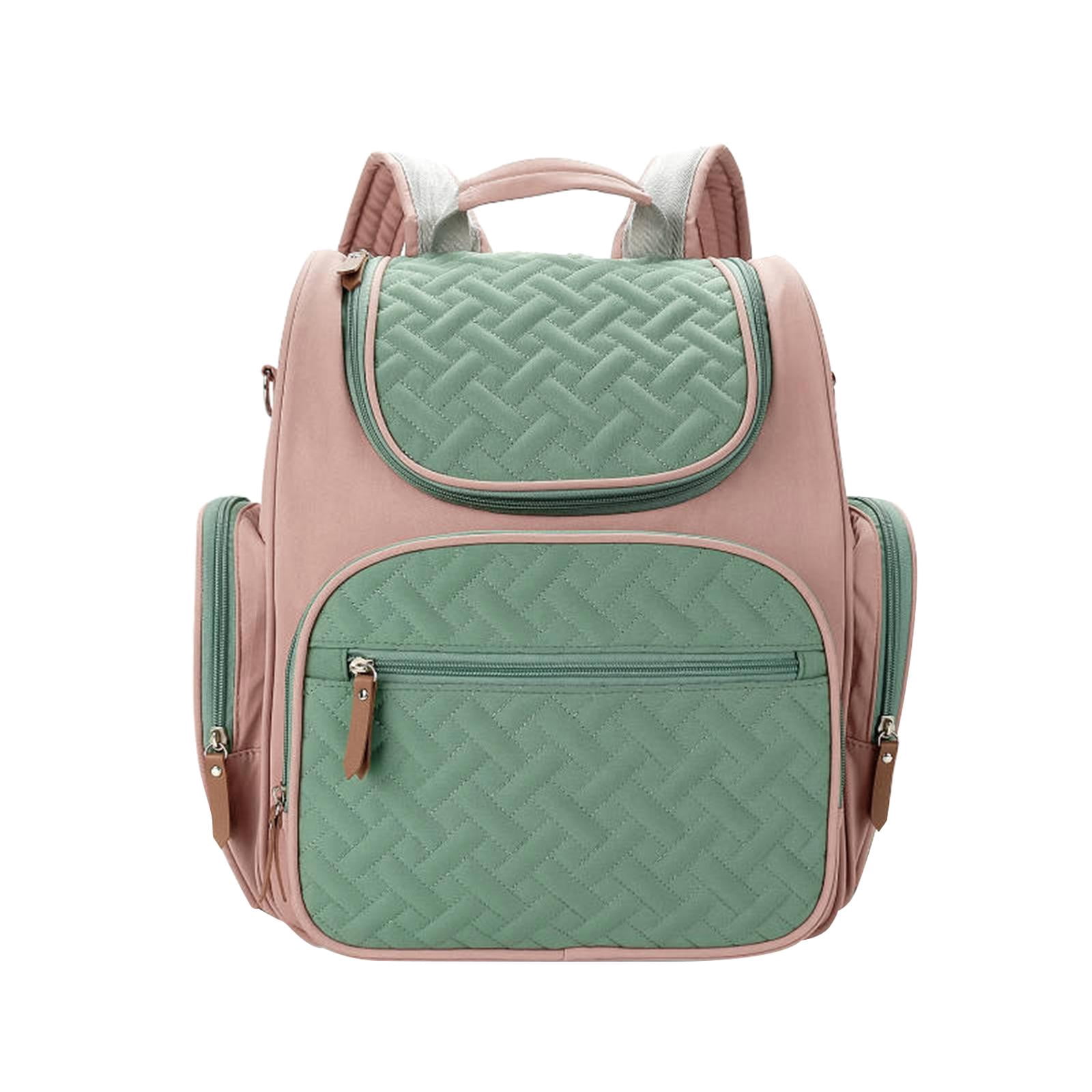 Bunblic Baby Diaper Bag Backpack Nappy Changing Bags Waterproof Large Travel Essentials Baby Bags for Outdoor Office Camping Business Pink