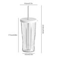 thumbnail image 2 of RKSTN Glass Cup Large Sippy Cup Glass with Reusable Plastic Lid and Straw, 2 of 5