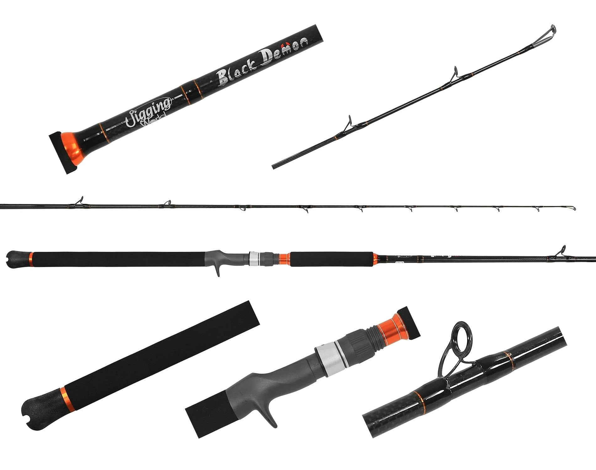 Jigging World Black Demon Rods (JW-BD7.5M)